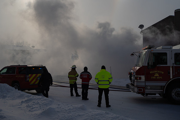 Structure Fire in Northwest Rochester