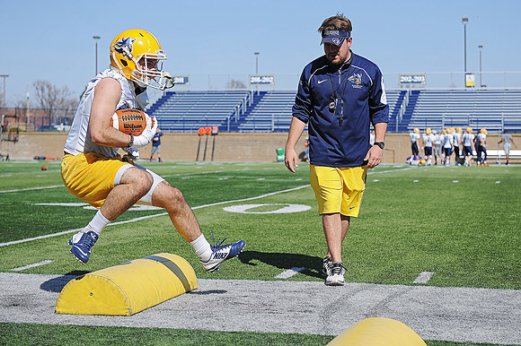 Augustana Spring Football Practice