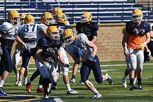 Augustana Spring Football Practice