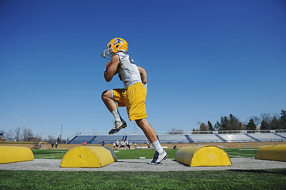 Augustana Spring Football Practice