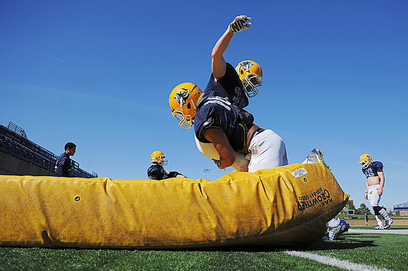Augustana Spring Football Practice
