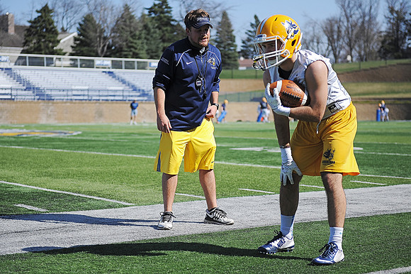 Augustana Spring Football Practice
