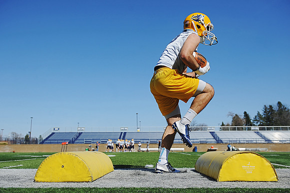 Augustana Spring Football Practice