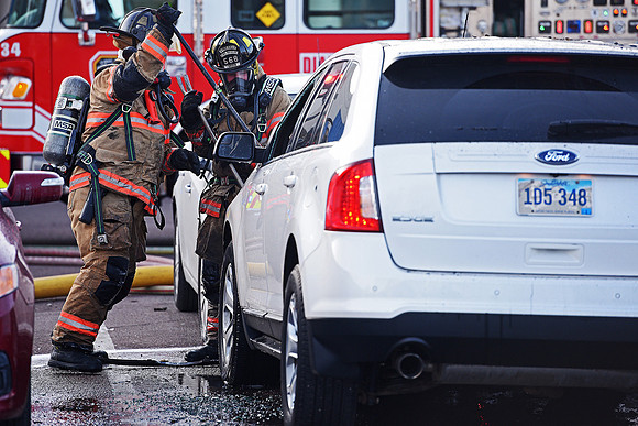 Lewis Drug Car Fire