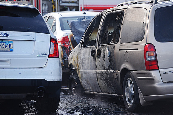 Lewis Drug Car Fire