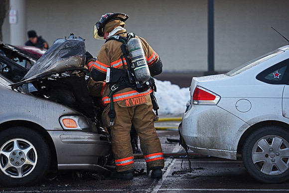 Lewis Drug Car Fire