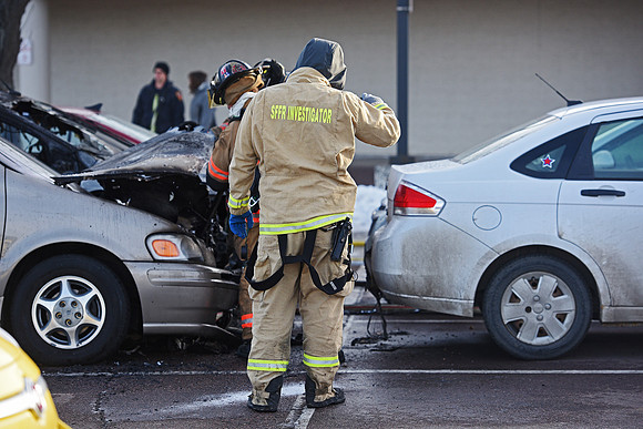 Lewis Drug Car Fire