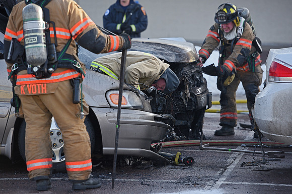 Lewis Drug Car Fire