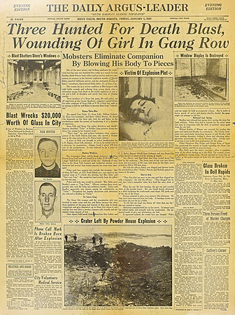 Jan. 1, 1937, front page of the "Daily Argus-Leader"