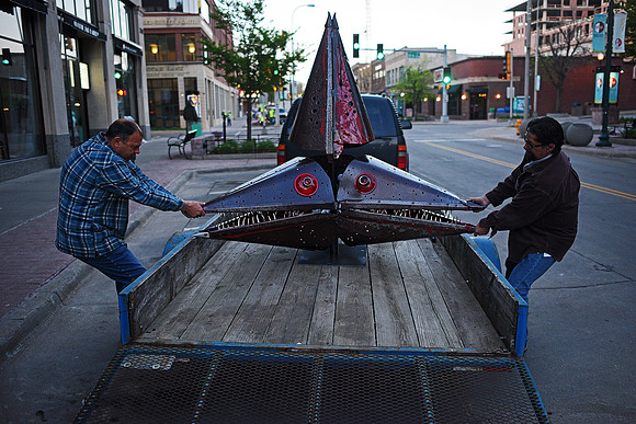 SculptureWalk Sioux Falls Installation