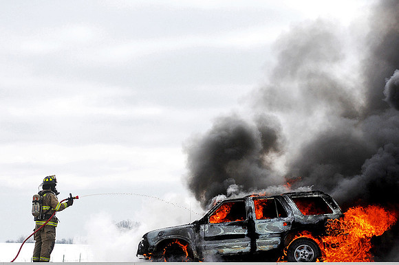 I-90 Car Fire