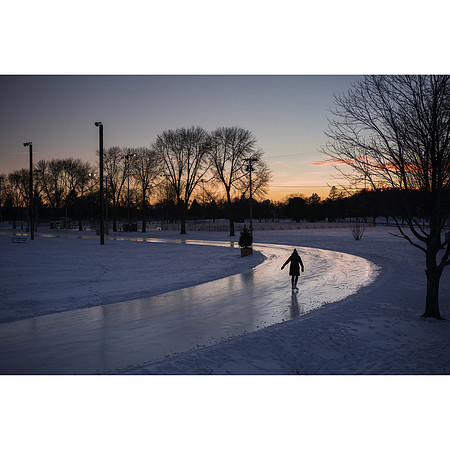 Ice Skating at Soldiers Field