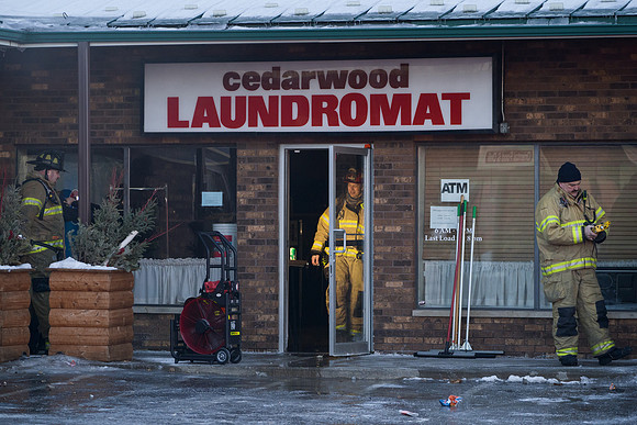 Fire at Cedarwood Laundromat
